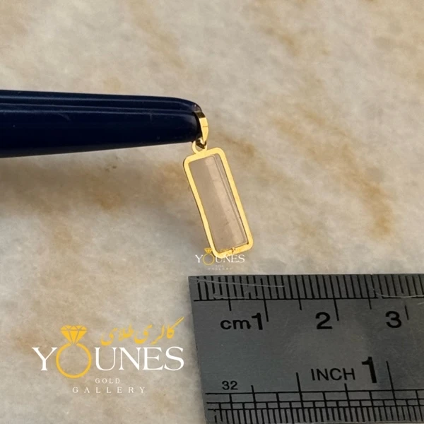 آویز طلا سنگ صدفی